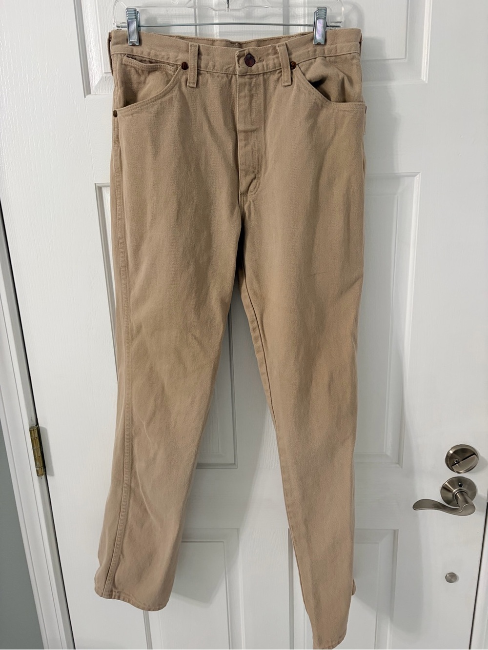Wrangler Khaki/Tan Straight Leg Chinos
